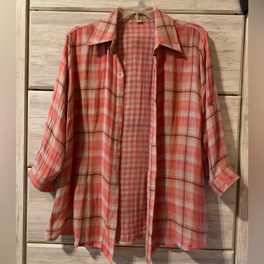 Nine West Pink Button Down; NWT